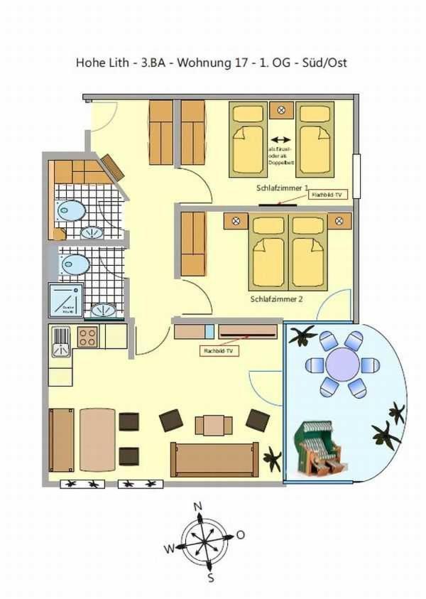 库克斯港Hp Touristik - Residenz Hohe Lith Neu 3 1 2公寓 外观 照片